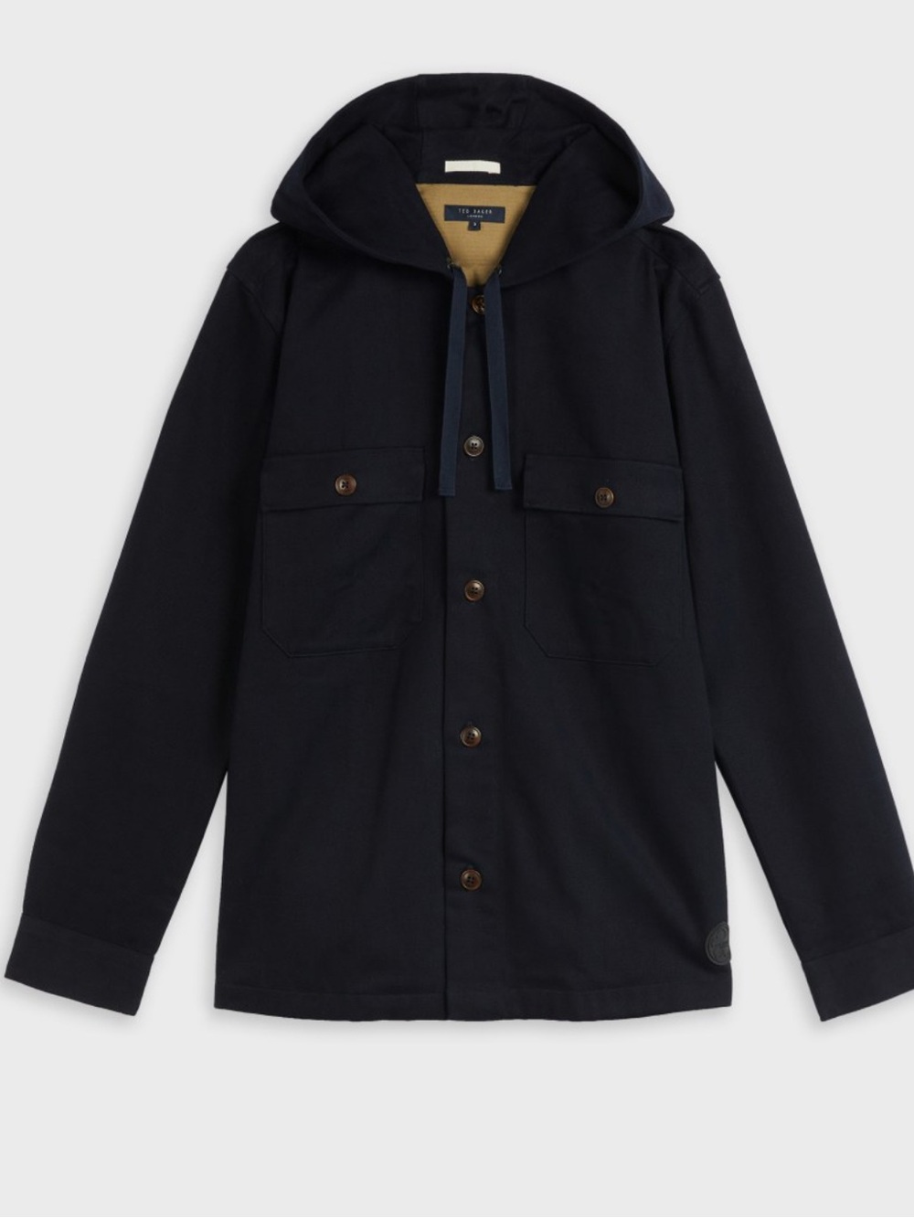 Ted Baker Hooded Navy Shacket 5=XL